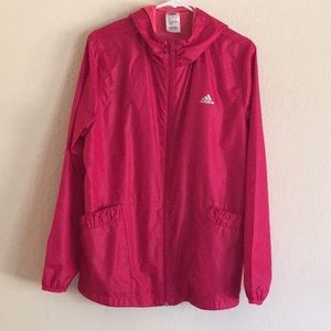 adidas Jackets & Coats - Adidas Pink Windbreaker in Size XL adidas Jackets & Coats - Adidas Pink Windbreaker in Size XL